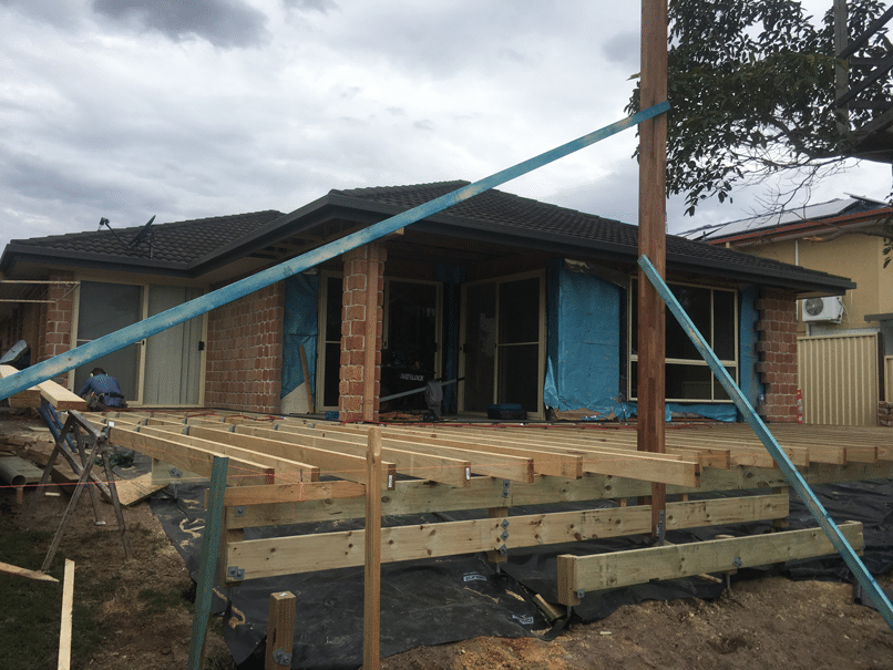 Pergola and deck build